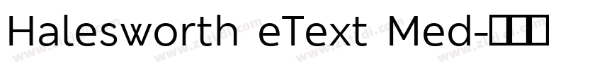 Halesworth eText Med字体转换